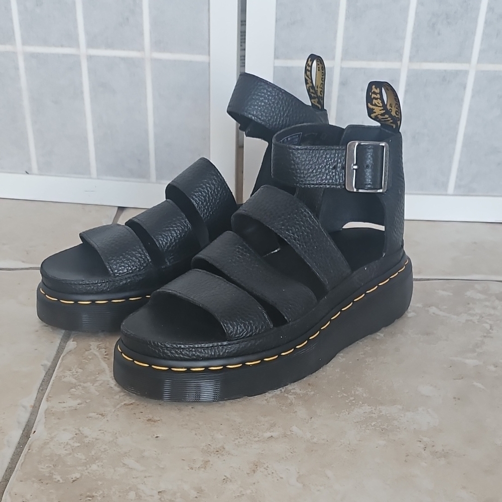 Dr. Martens Black Strappy Sandals